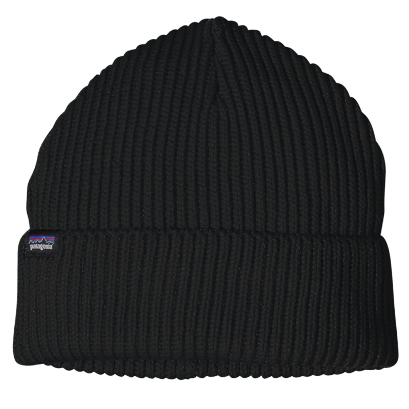 Fisherman Rolled Beanie Black