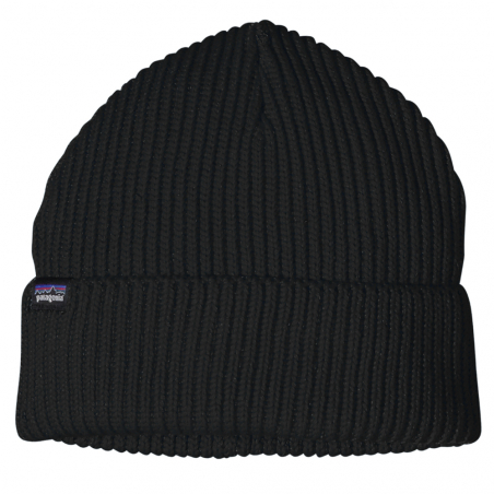 Fisherman Rolled Beanie Black